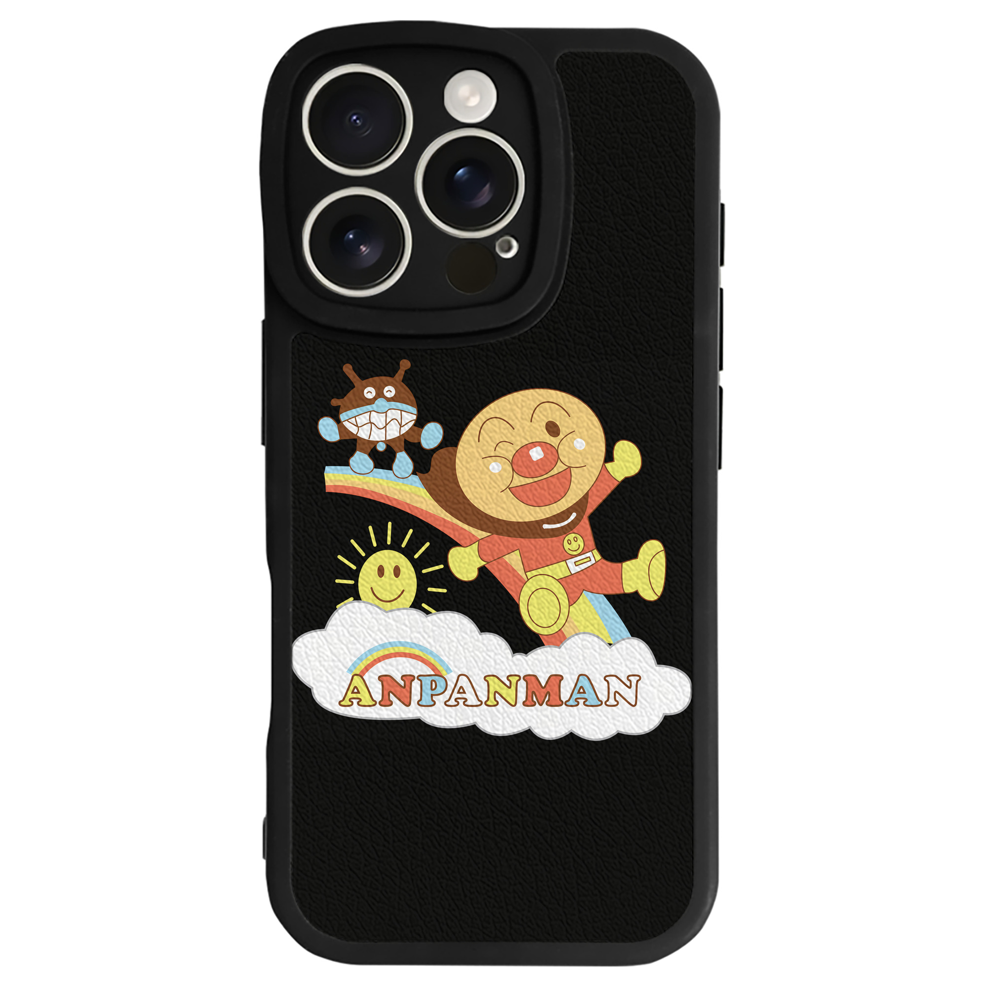（画像用） アンパンマン Anpanman 【iPhone 16シリーズ対応】シリコンスマホケース（レザー調） 材質：シリコン